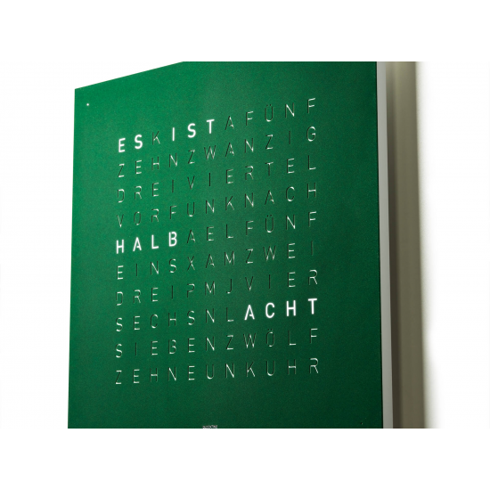 QLOCKTWO Classic Velvet green, dutch - 15775