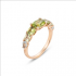 Ponte Vecchio - 18kt rose gouden ring met diamant, amethist, peridoot en sky topaas - 15852
