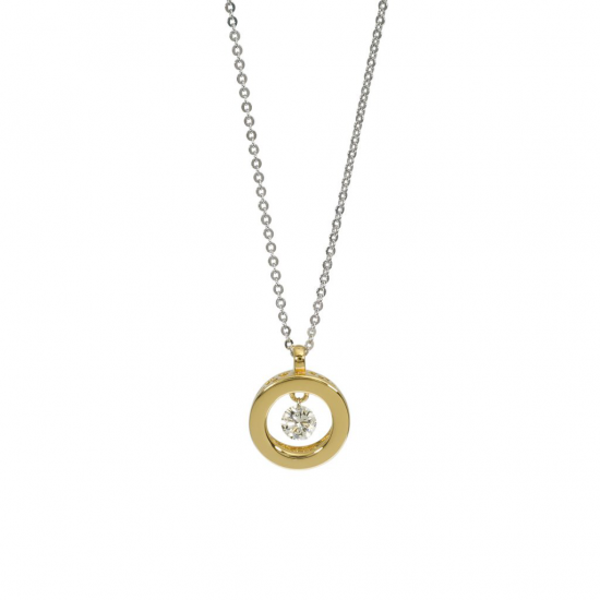 Ponte Vecchio - 18kt bicolore gouden halsketting en diamant 0.05ct - 15861