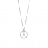 Ponte Vecchio - 18kt witgouden halsketting en diamant 0.25ct - 15862