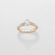 18kt bicolore gouden ring met briljant 0.31ct - 15871
