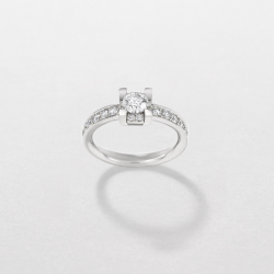 18kt witgouden ring met briljanten 0.27ct - 15872