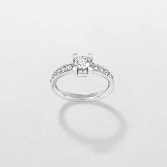 18kt witgouden ring met briljanten 0.27ct - 15872