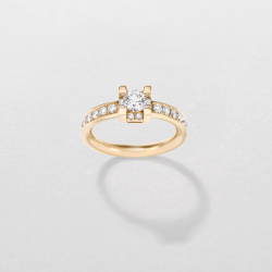 18kt geelgouden ring met briljanten 0.31ct - 15878