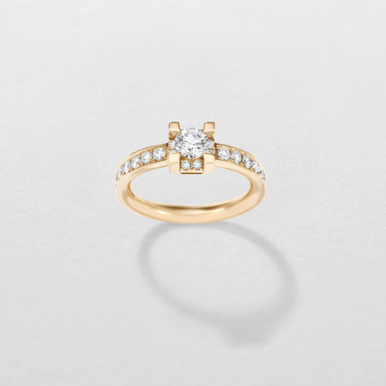 18kt geelgouden ring met briljanten 0.31ct - 15878