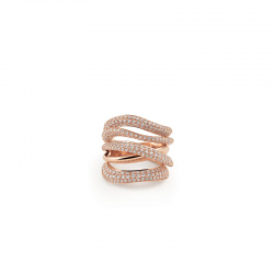 ANNAMARIA CAMMILLI - 18kt rose gouden ring met briljant 2.40ct - 15785