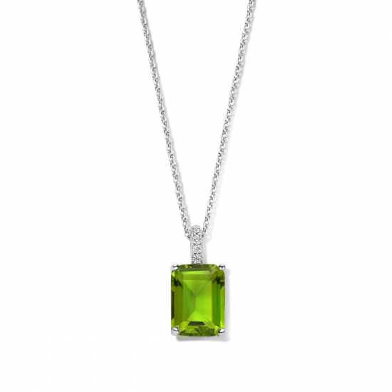 Naiomy zilveren halsketting met zirconium - 15799