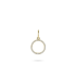 14kt geelgouden hanger met zirconium - 15917