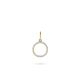14kt geelgouden hanger met zirconium - 15917