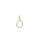 14kt geelgouden hanger met zirconium - 15917