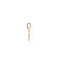 14kt geelgouden hanger met zirconium - 15917
