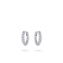 Zilveren oorringen met zirconium - 15928