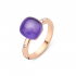 BIGLI Mini Sweety - 18kt rose gouden ring met amethist, lapis en parelmoer 6ct & diamant 0.02ct - 15839