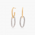 MARCO BICEGO Jaipur Link new - 18kt bicolore gouden oorringen met diamant 1.07ct - 15895