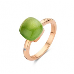 Bigli Mini Sweety - 18kt rose gouden ring met lemon grass - 37577