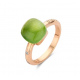 Bigli Mini Sweety - 18kt rose gouden ring met lemon grass - 37577