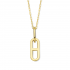 18kt geelgouden schakel hanger - 37635