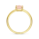 14kt geel gouden ring met roze opaal - 37641