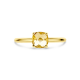 14kt geel gouden ring met citrien - 37645