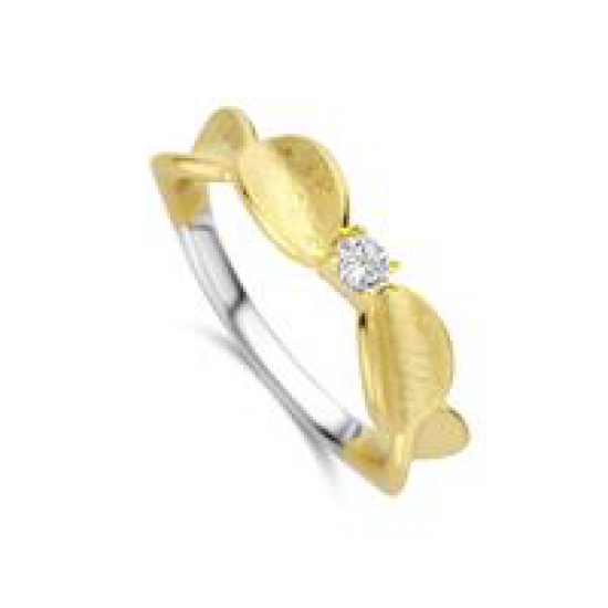 Silver Rose - zilveren ring met zirconium - 37658