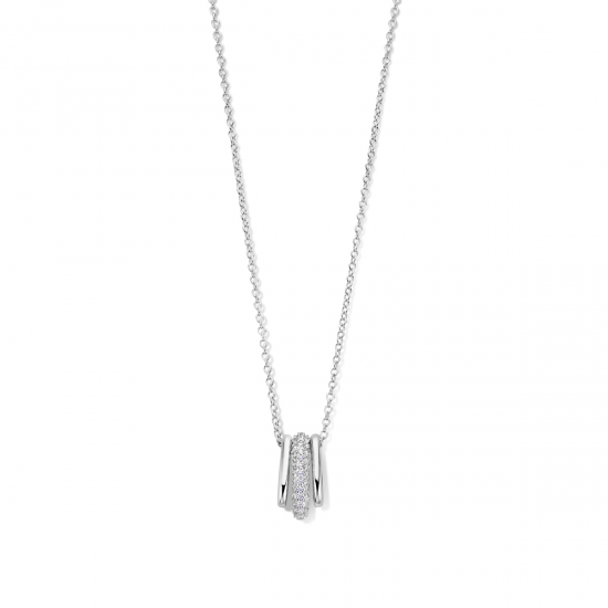 Naiomy - zilveren halsketting met zirconium - 37700