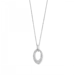 Naiomy - zilveren halsketting met zirconium - 37701