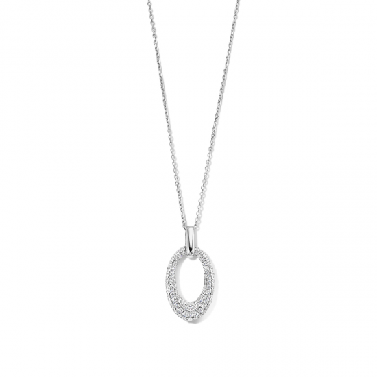 Naiomy - zilveren halsketting met zirconium - 37701