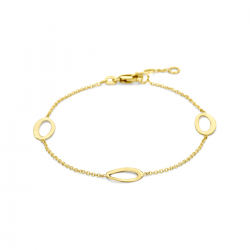 14kt geelgouden armband met ovale schakels - 37724