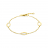 14kt geelgouden armband met ovale schakels - 37724