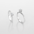 Giorgio Visconti - 18kt witgouden solitaire ring met briljant 0.09ct - 37755
