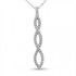 Silver Rose - zilveren halsketting met zirconium - 37914