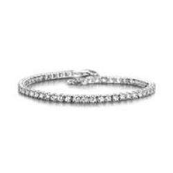Silver Rose - zilveren armband met zirconium - 37915