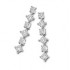 Silver Rose - zilveren oorringen met zirconium - 37919