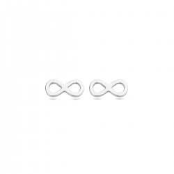 Zilveren oorringen - infinity - 37987