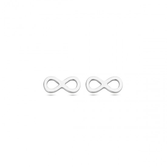 Zilveren oorringen - infinity - 37987