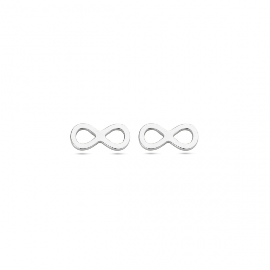 Zilveren oorringen - infinity - 37987