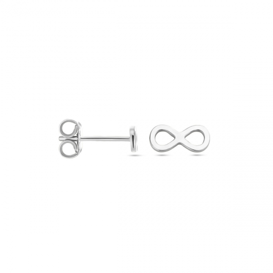 Zilveren oorringen - infinity - 37987