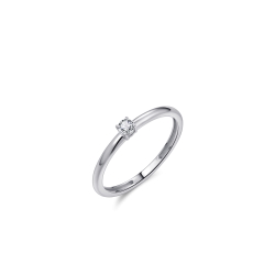 Zilveren ring met zirconium - 38039