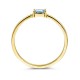 14kt geelgouden ring met aquamarijn - 38046