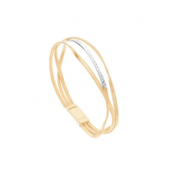 Marco Bicego Marrakech New - 18kt bicolore gouden armband met briljant - 38049