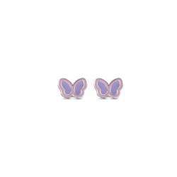 NAIOMY zilveren oorringen - vlinder - 38130