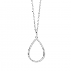 NAIOMY zilveren halsketting met hanger - 38142