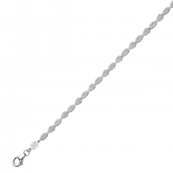 NAIOMY zilveren armband bezet met zirconium - 38149