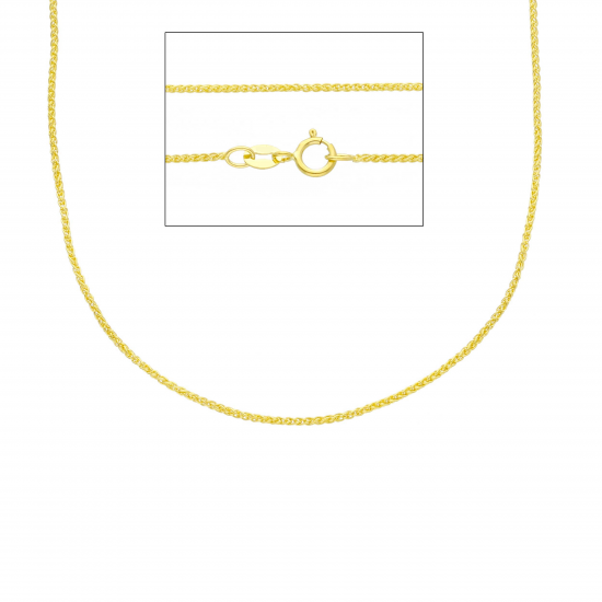 18kt geelgouden halsketting 50cm - 38279
