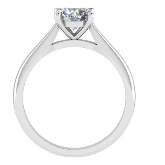 18kt bicolore gouden solitaire ring met briljant 0.73ct - 38436