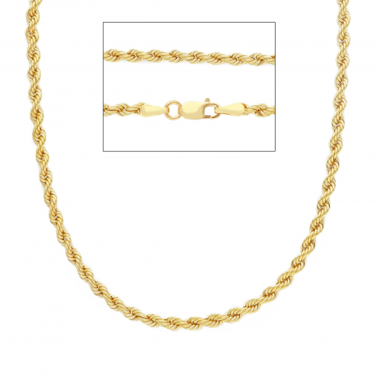 9kt geelgouden torsa ketting - 38532