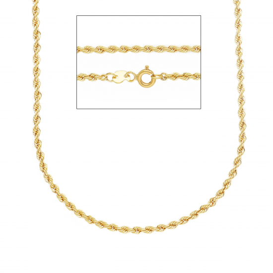 9kt geelgouden torsa ketting - 38533