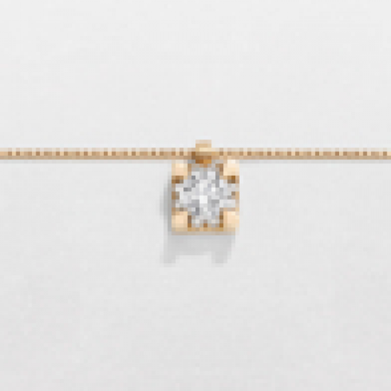 Giorgio Visconti - 18kt rose gouden halsketting met diamant 0.22ct - 38654