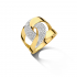 Dulci Nea - 18kt bicolore gouden ring met diamant 0.54ct - 38677