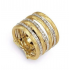 Marco Bicego Jaipur link 18kt bicolore gouden ring met diamant - 38861